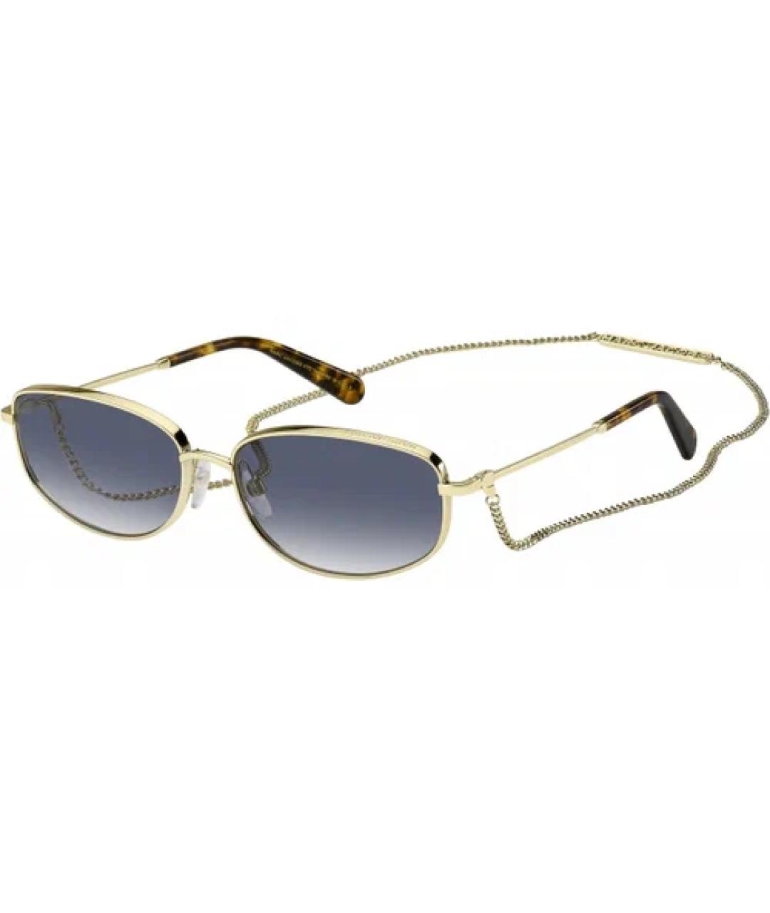MARC JACOBS Золотые металлические солнцезащитные очки, фото 1
