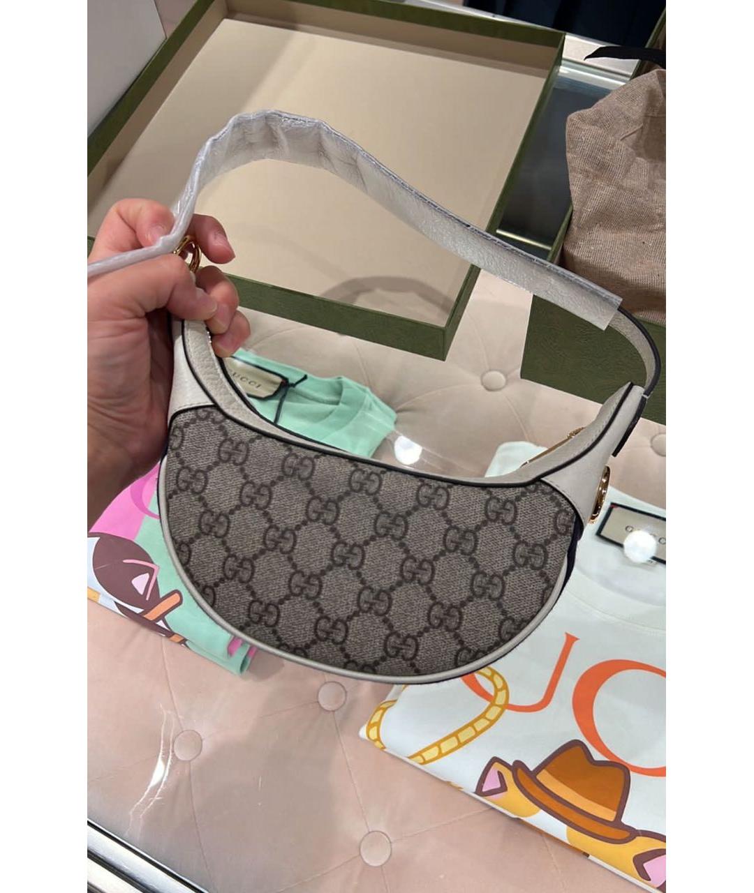 GUCCI Бежевая сумка с короткими ручками, фото 2
