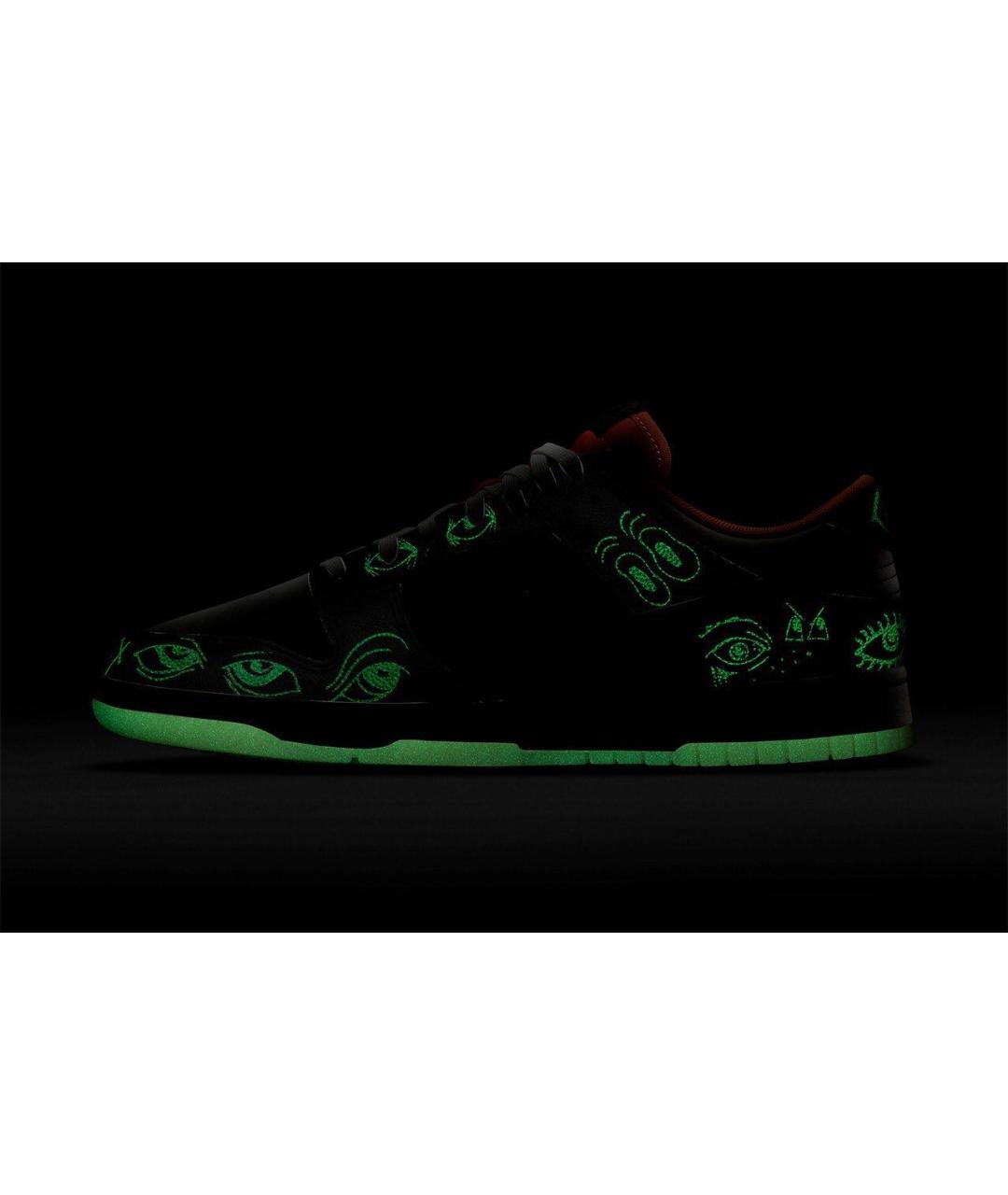 NIKE Черные кожаные низкие кроссовки / кеды, фото 8