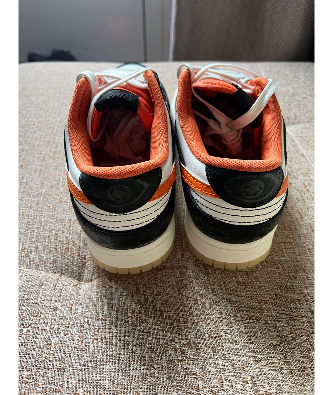 NIKE Черные кожаные низкие кроссовки / кеды, фото 3