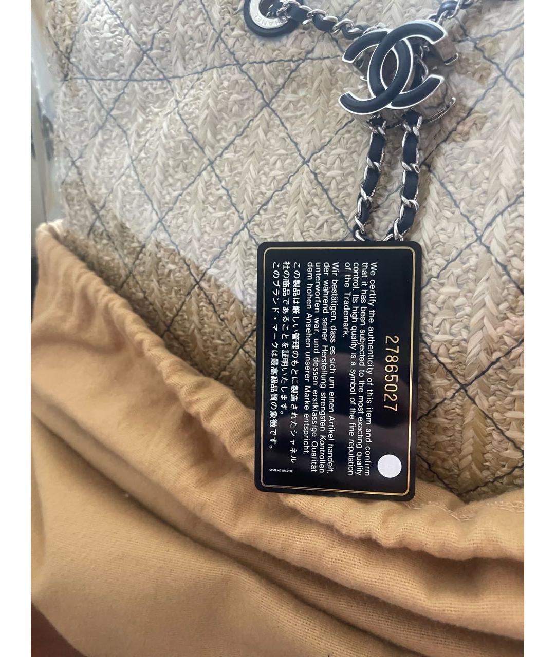 CHANEL Деним сумка тоут, фото 8
