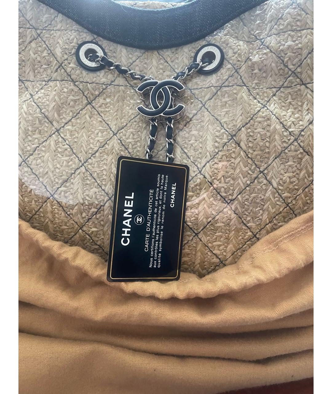 CHANEL Деним сумка тоут, фото 7