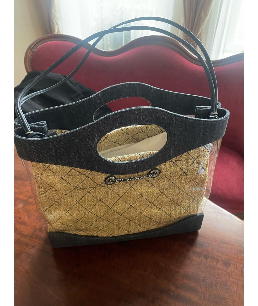 CHANEL Деним сумка тоут, фото 3