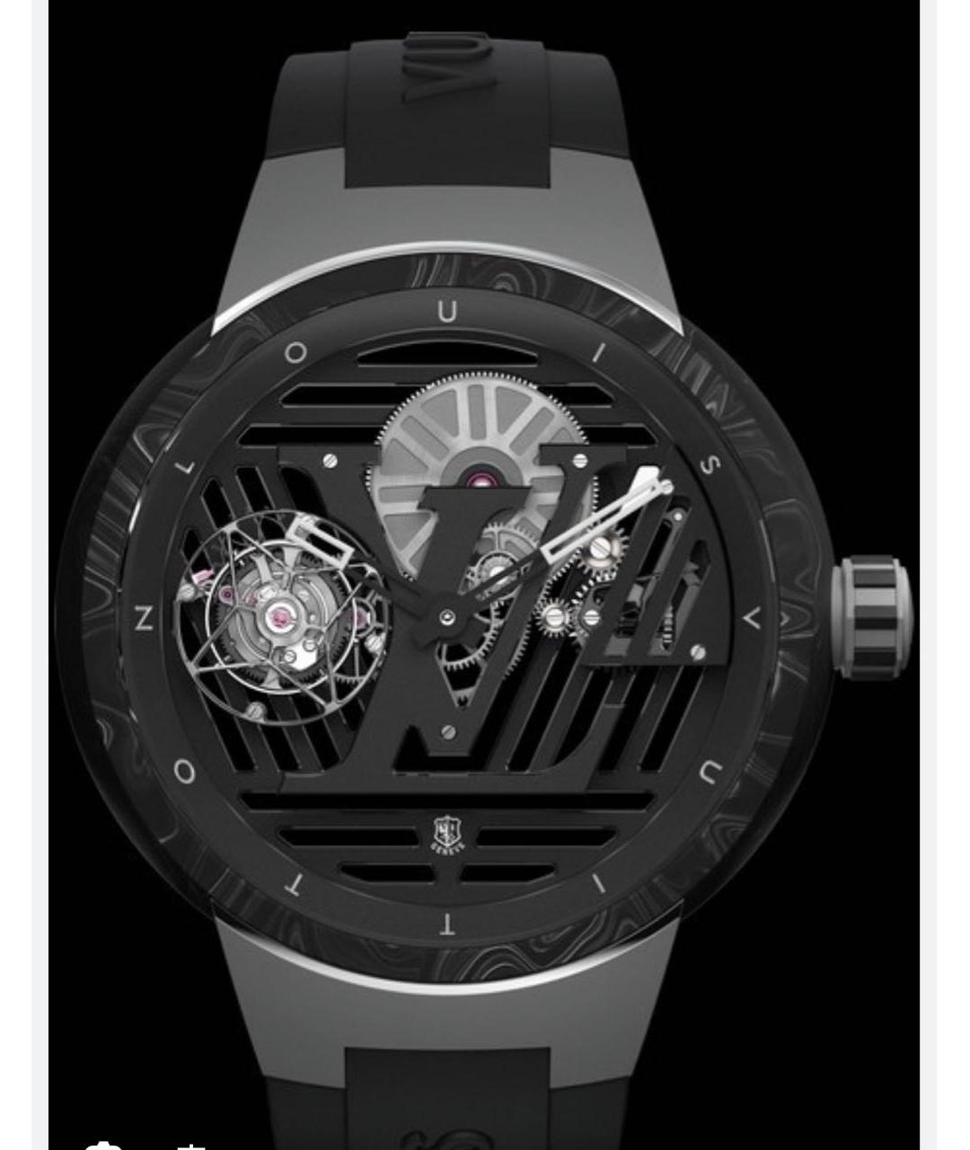 LOUIS VUITTON Черные часы, фото 2