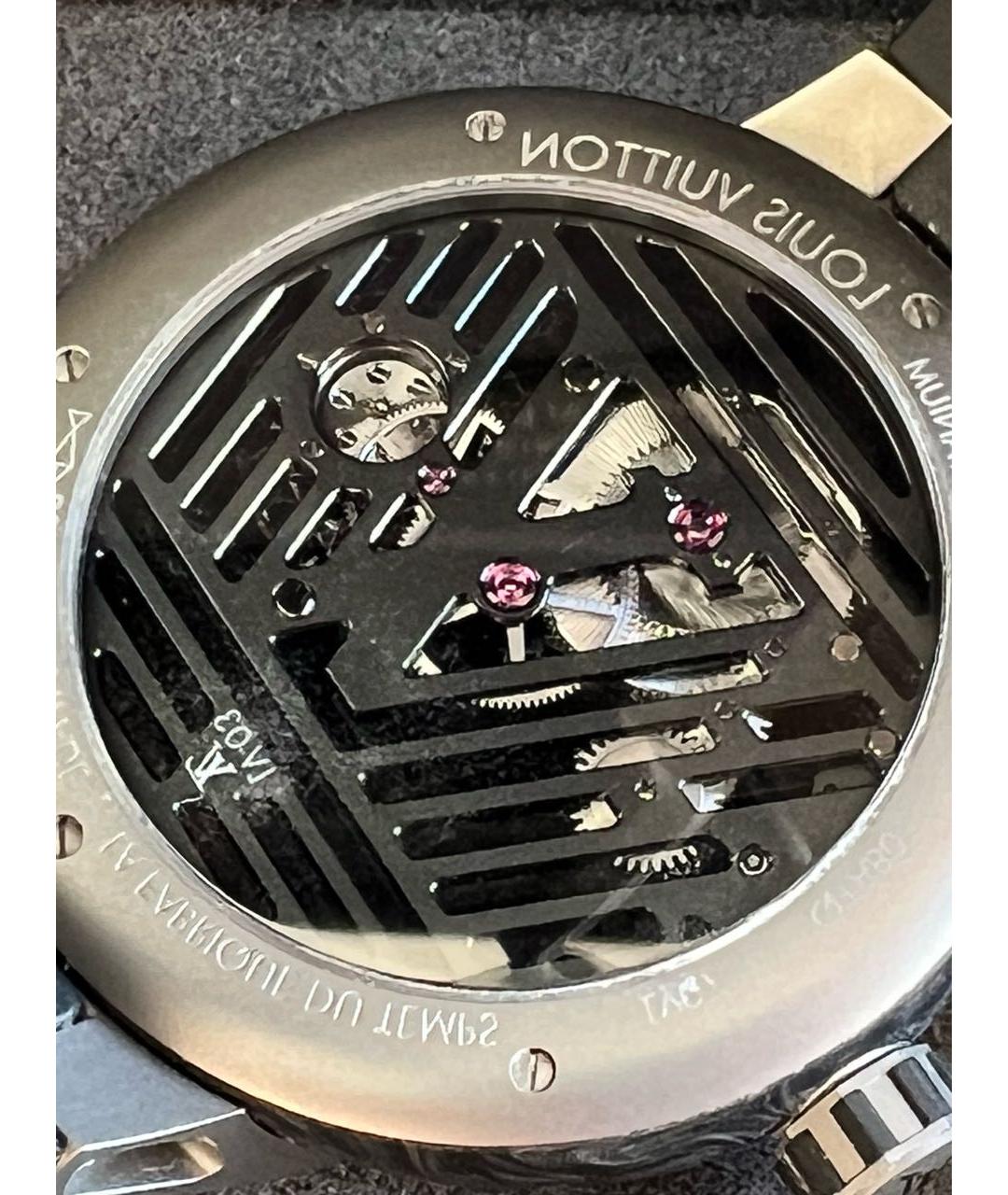 LOUIS VUITTON Черные часы, фото 5