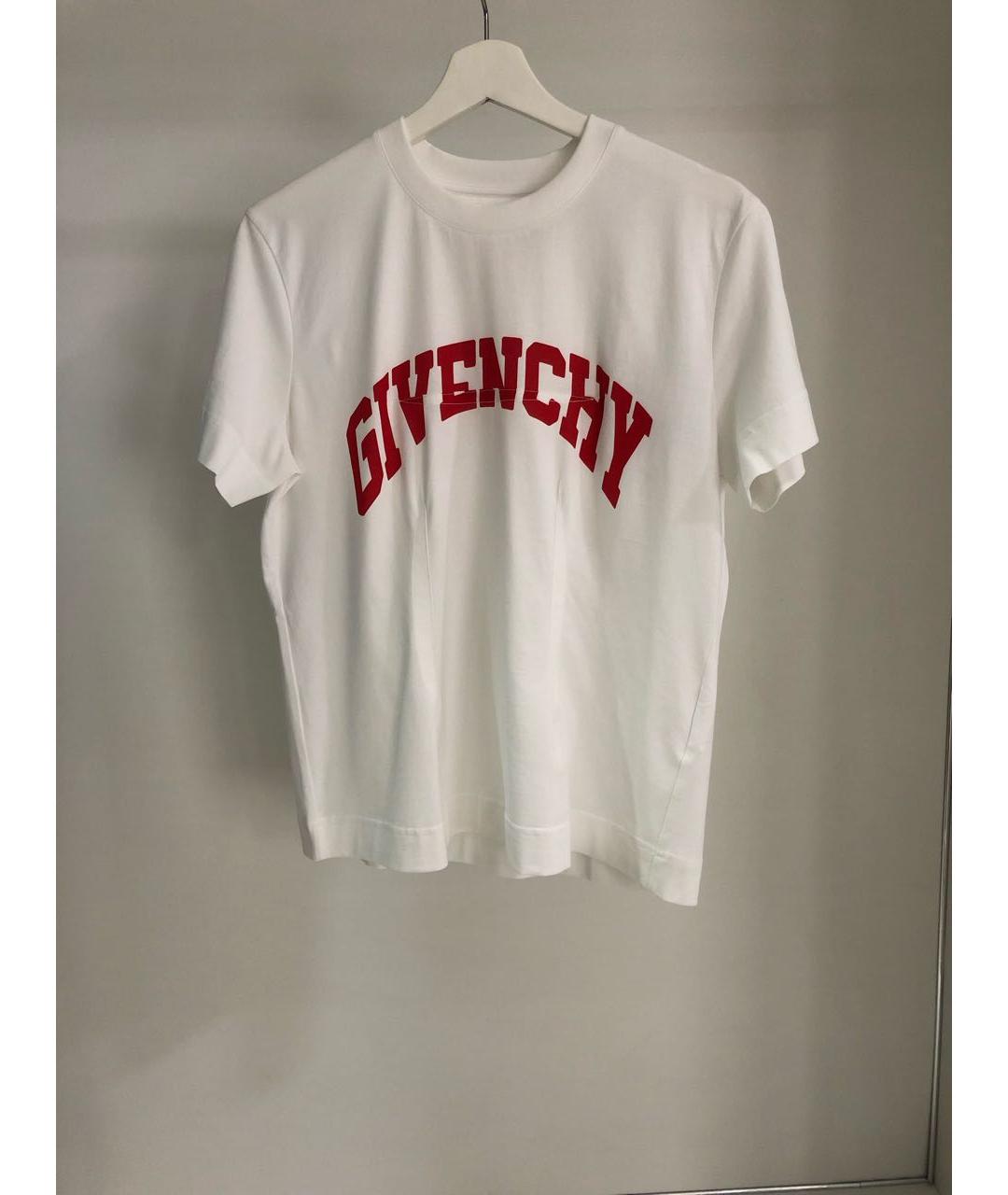 GIVENCHY Белая хлопковая футболка, фото 9