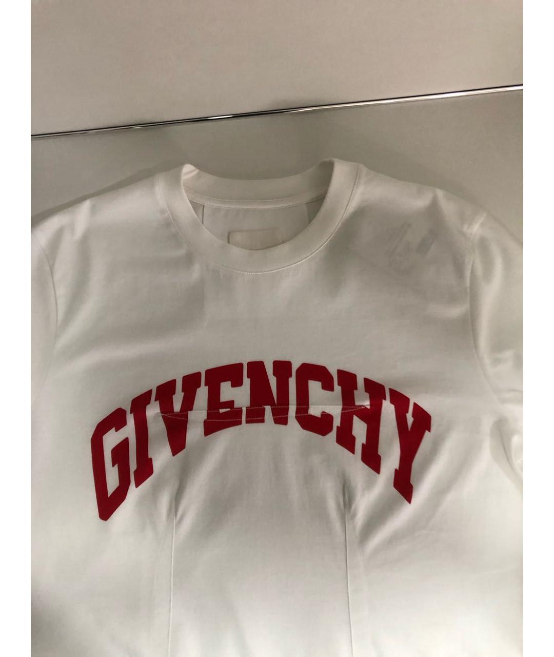 GIVENCHY Белая хлопковая футболка, фото 4