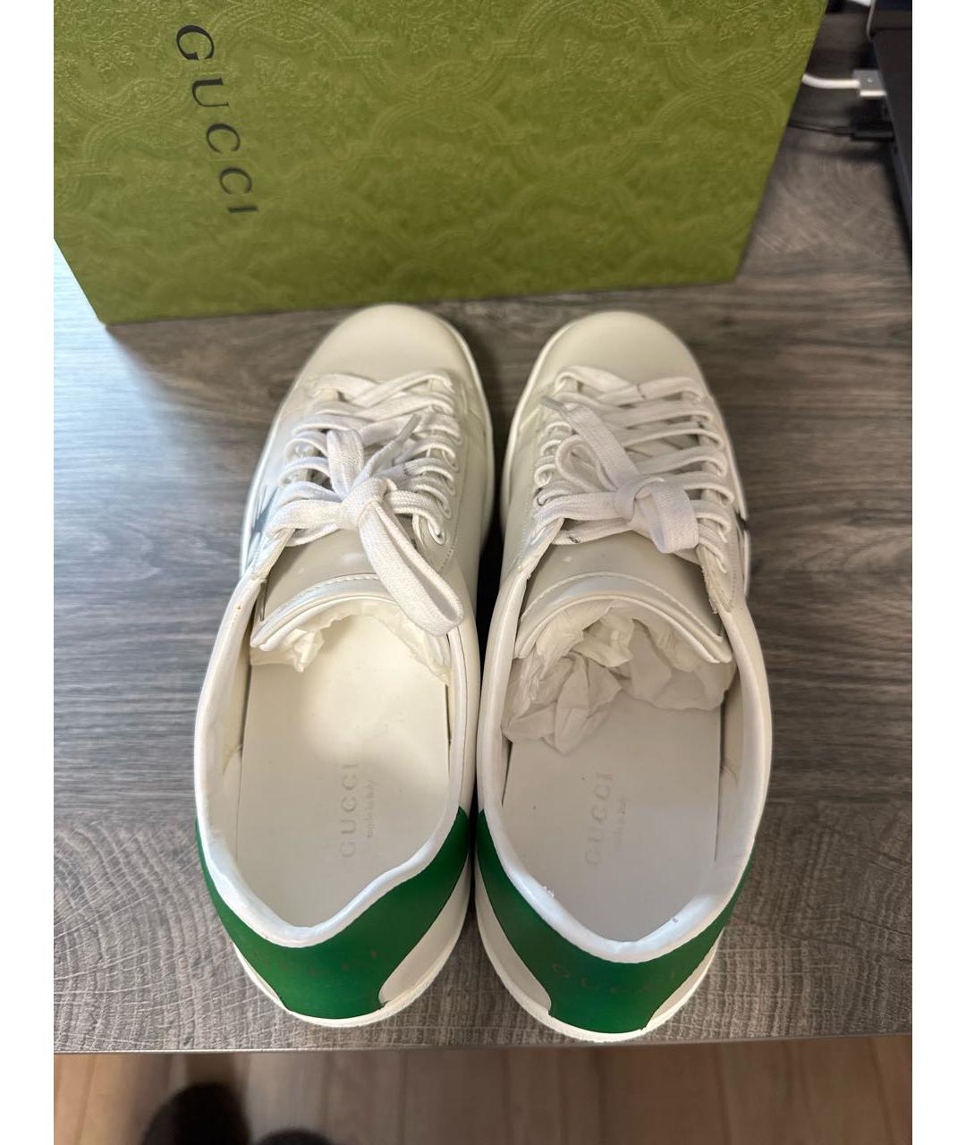 GUCCI Белые кроссовки, фото 3