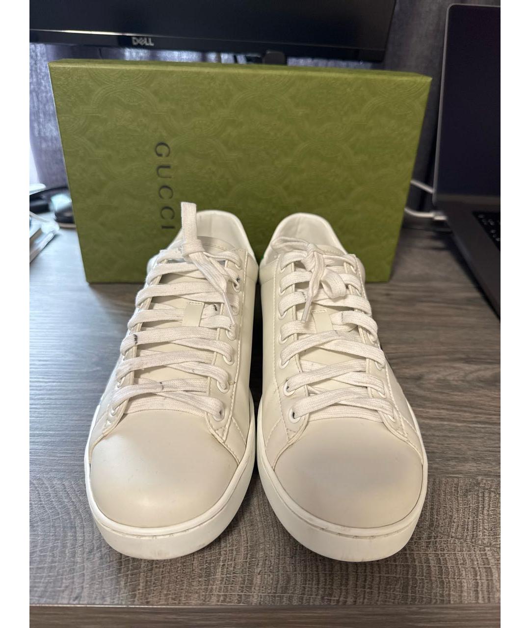 GUCCI Белые кроссовки, фото 2