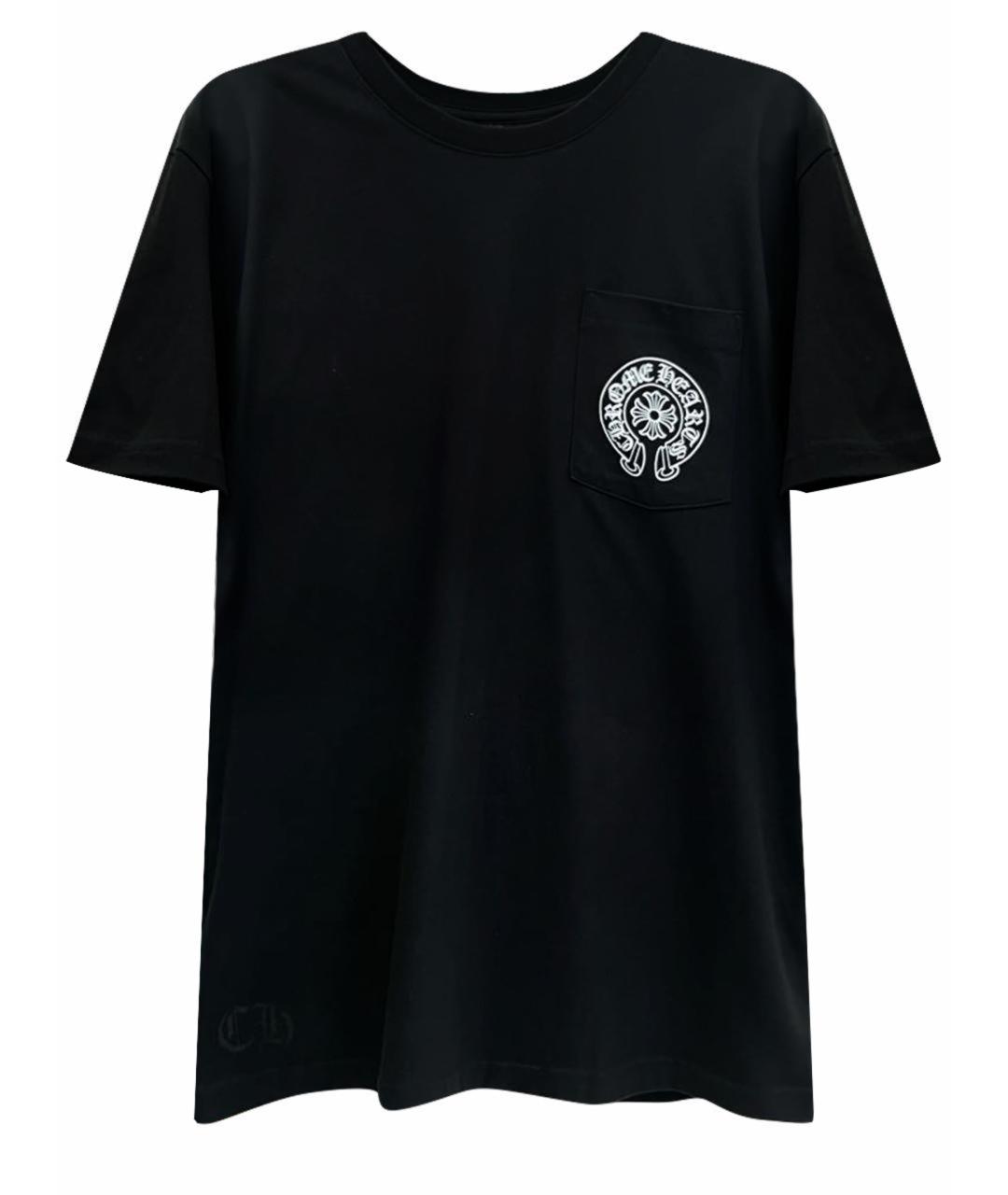 CHROME HEARTS Черная хлопковая футболка, фото 1