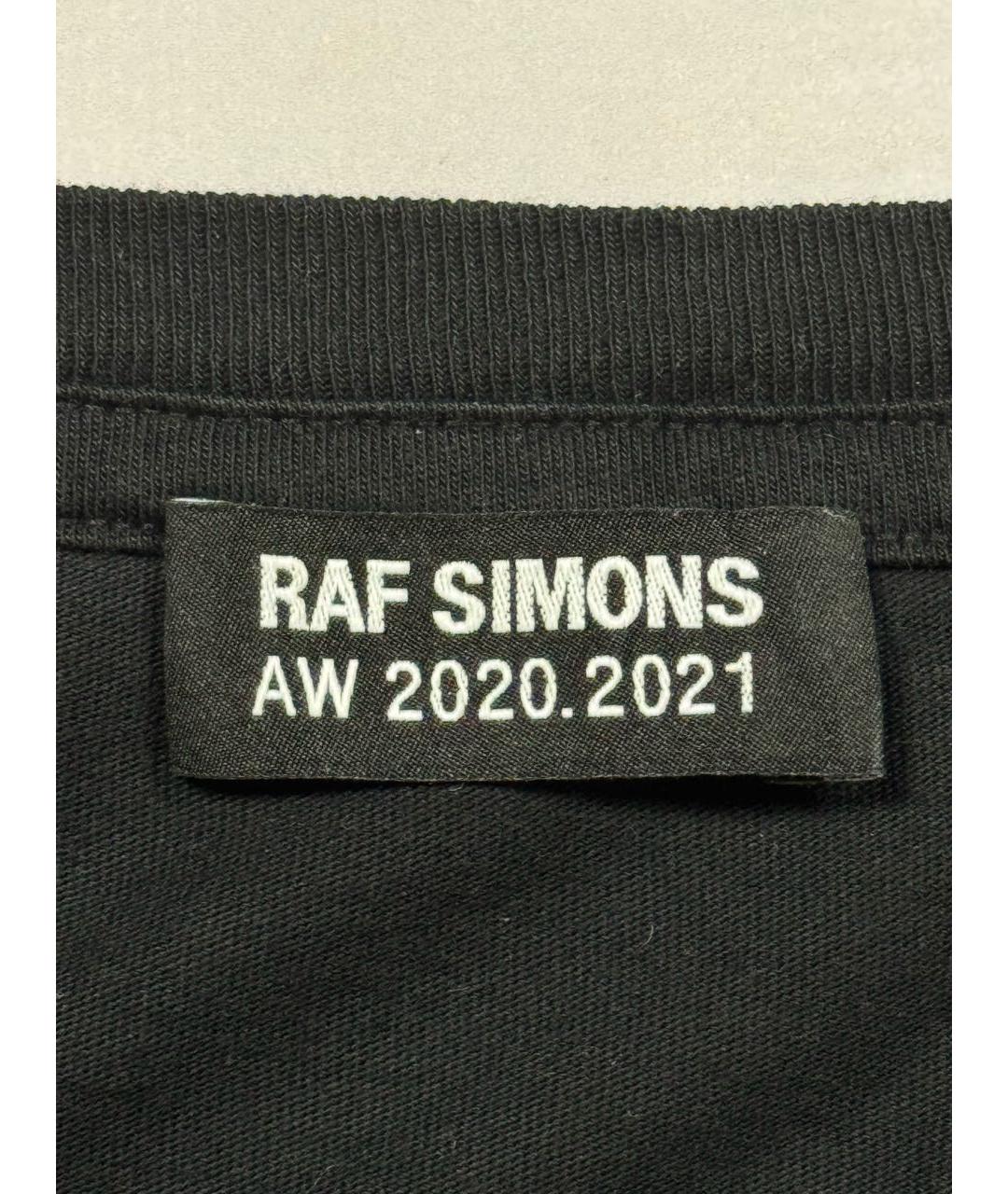 RAF SIMONS Черная хлопковая футболка, фото 5