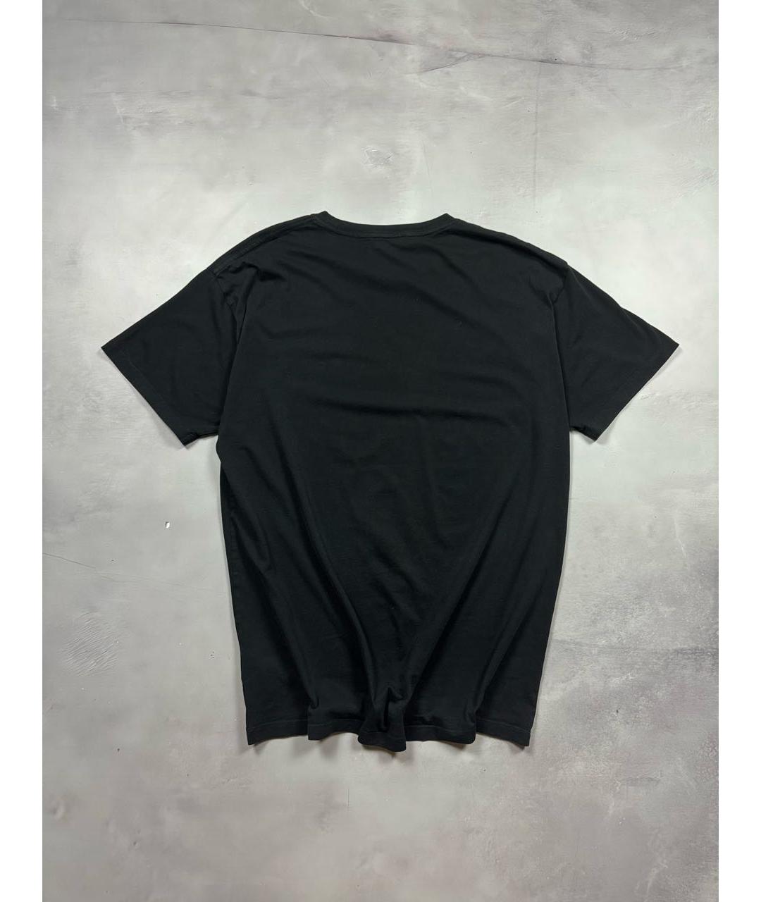 RAF SIMONS Черная хлопковая футболка, фото 3