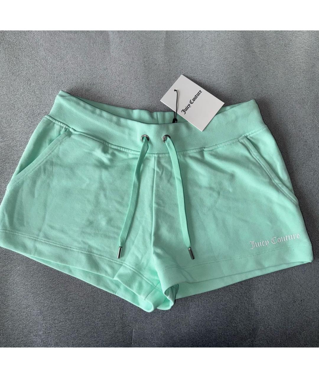 JUICY COUTURE Зеленые хлопковые шорты, фото 3