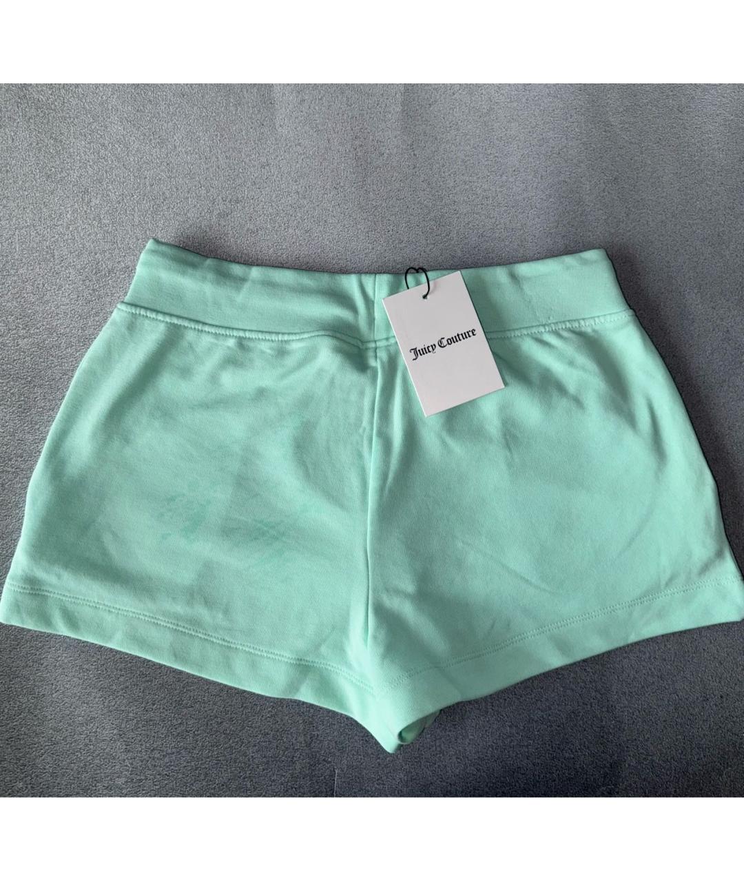 JUICY COUTURE Зеленые хлопковые шорты, фото 4