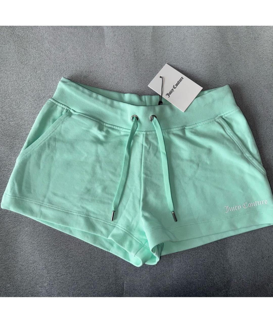 JUICY COUTURE Зеленые хлопковые шорты, фото 8