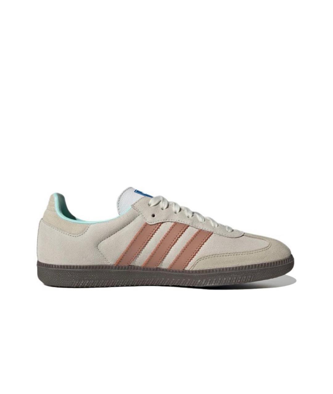 ADIDAS Бежевые замшевые кроссовки, фото 5