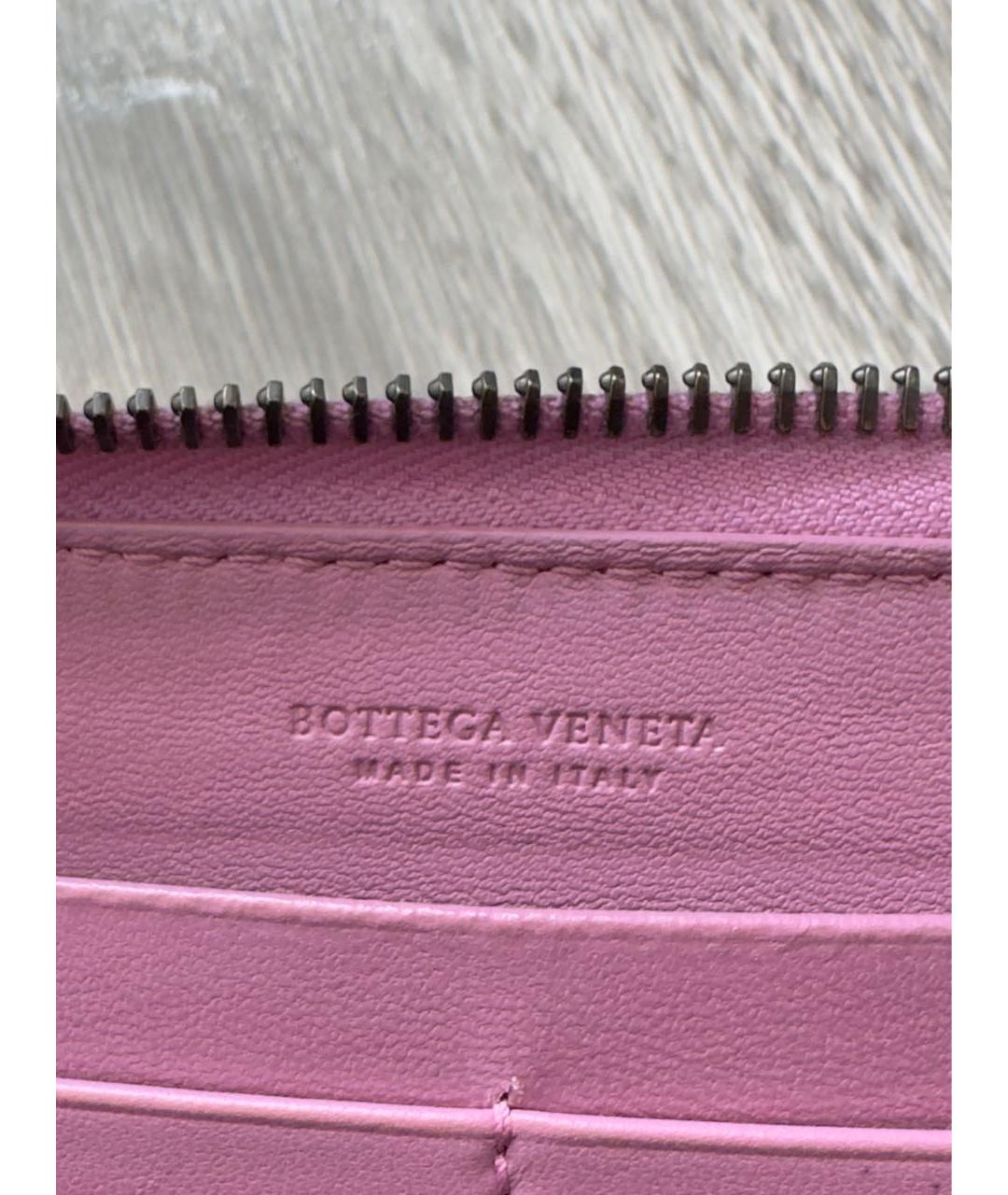 BOTTEGA VENETA Фиолетовый кожаный кошелек, фото 8