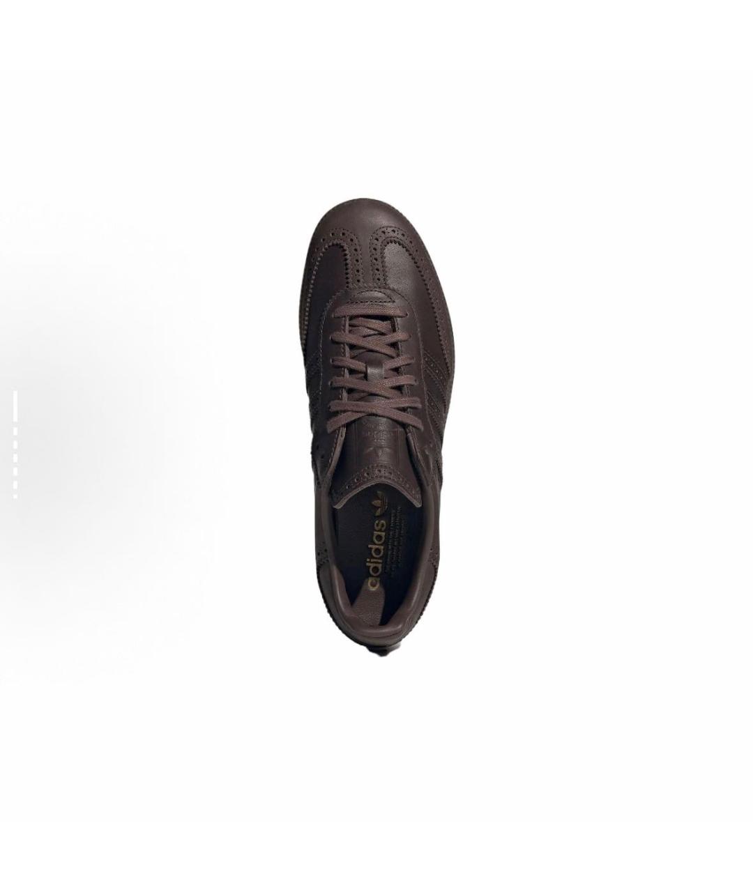 ADIDAS Коричневые кожаные кроссовки, фото 2