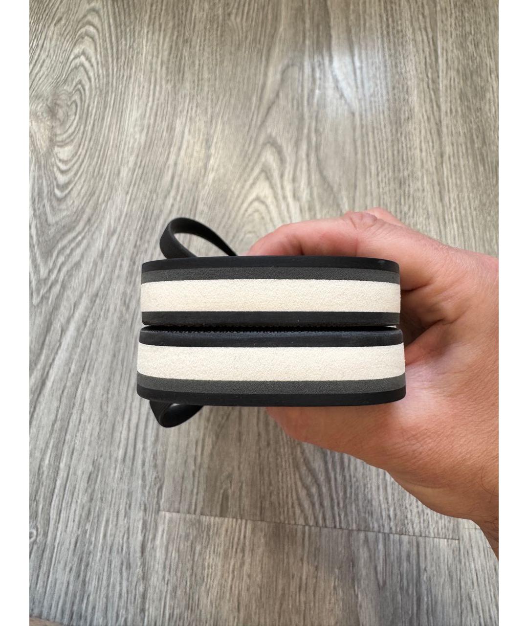LOUIS VUITTON Черные шлепанцы, фото 7