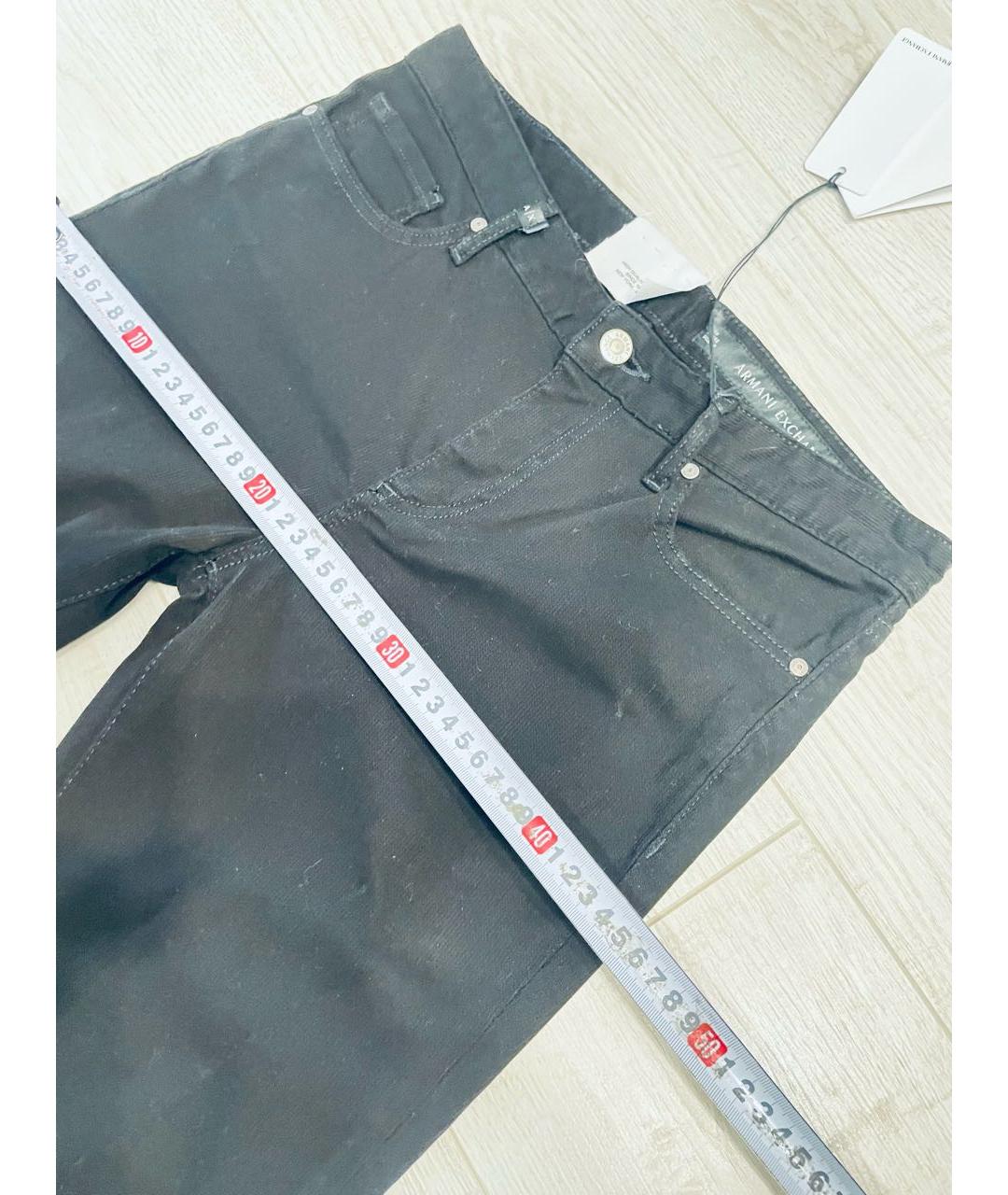 ARMANI EXCHANGE Черные хлопко-эластановые джинсы клеш, фото 6