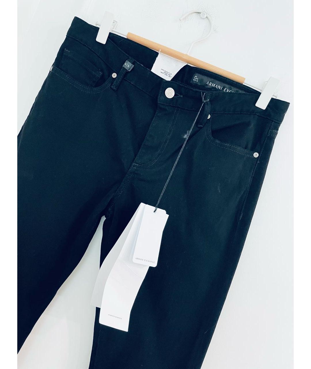 ARMANI EXCHANGE Черные хлопко-эластановые джинсы клеш, фото 3