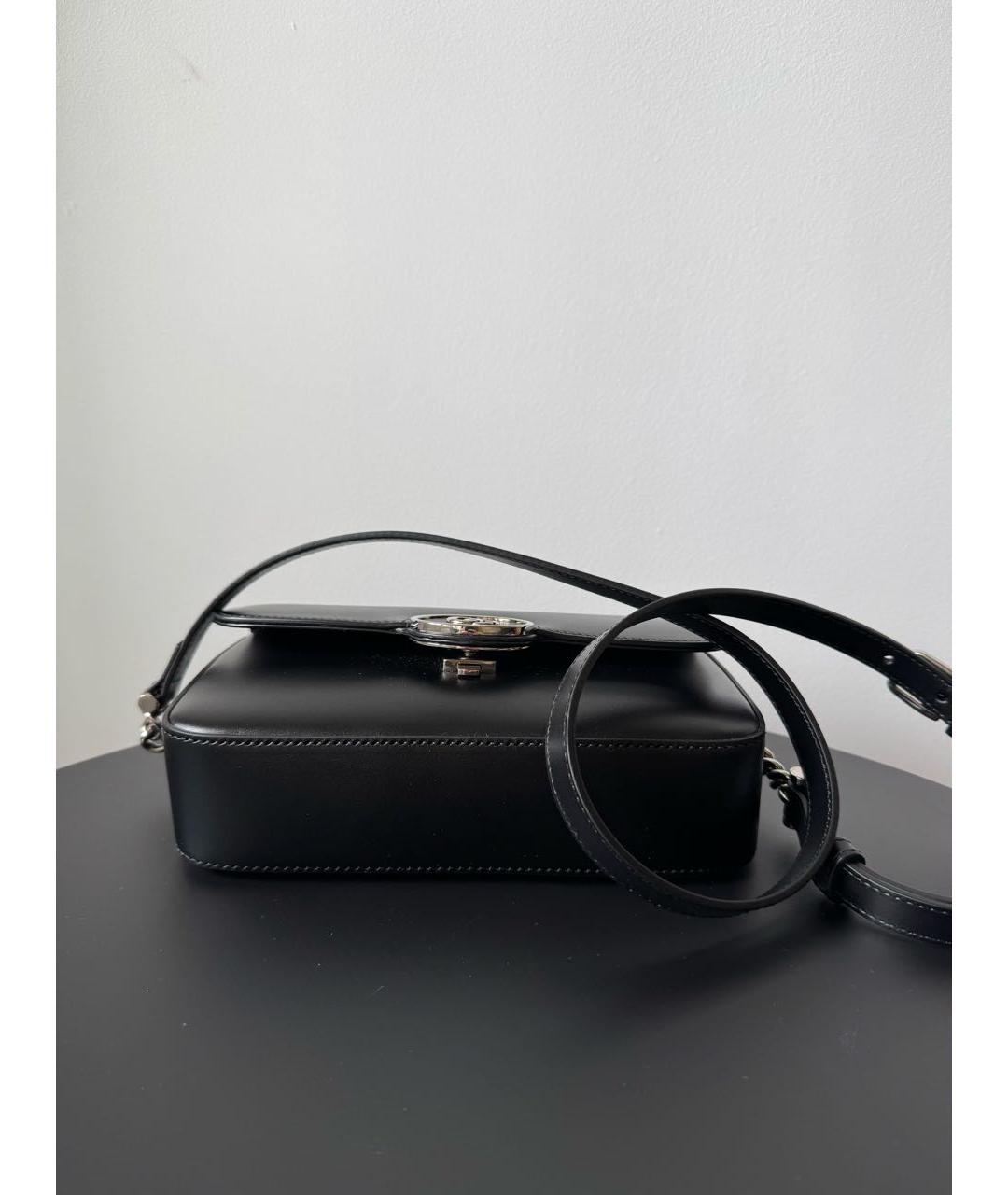 GUCCI Черная кожаная сумка через плечо, фото 6
