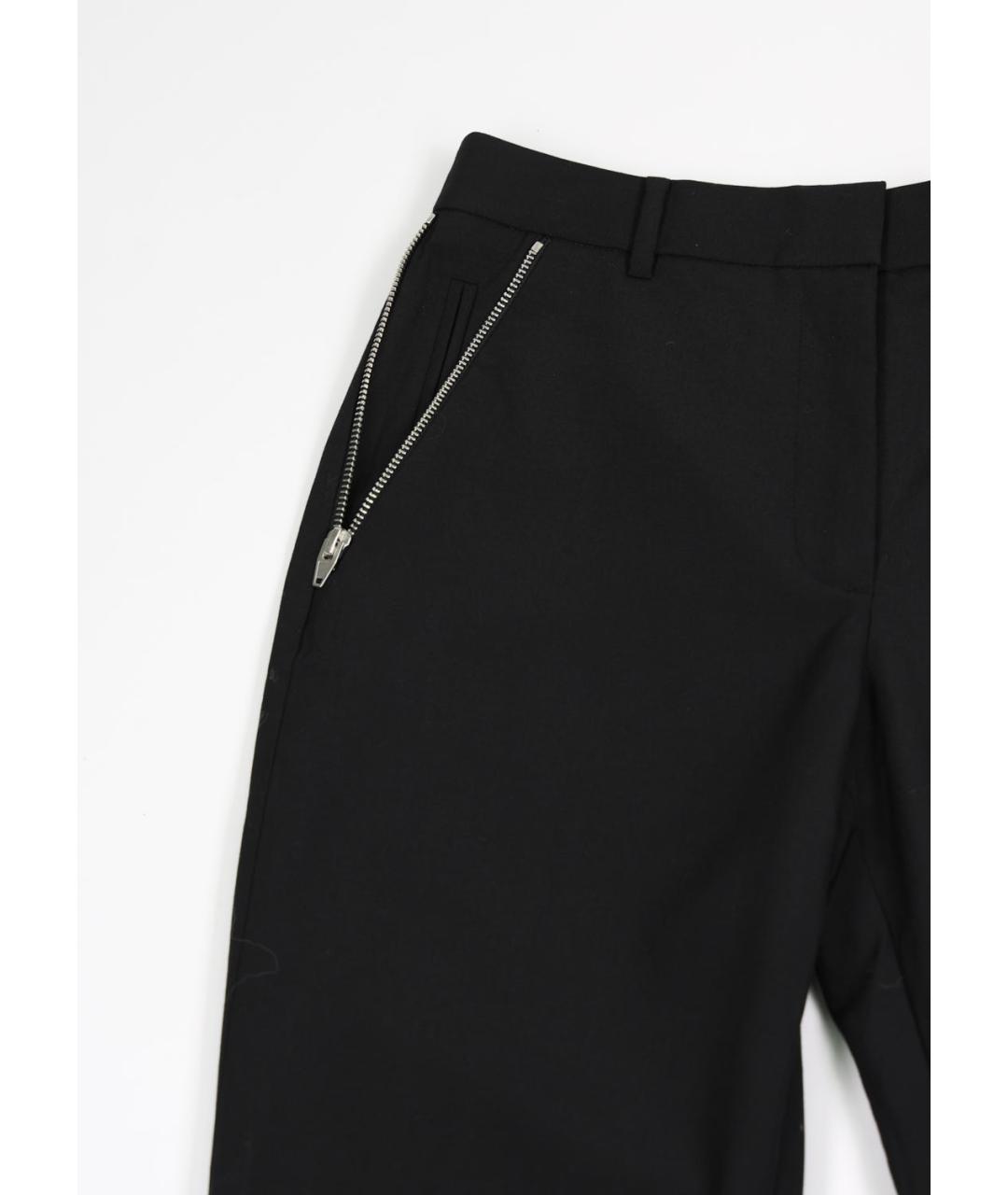 ALEXANDER WANG Черные шерстяные прямые брюки, фото 4