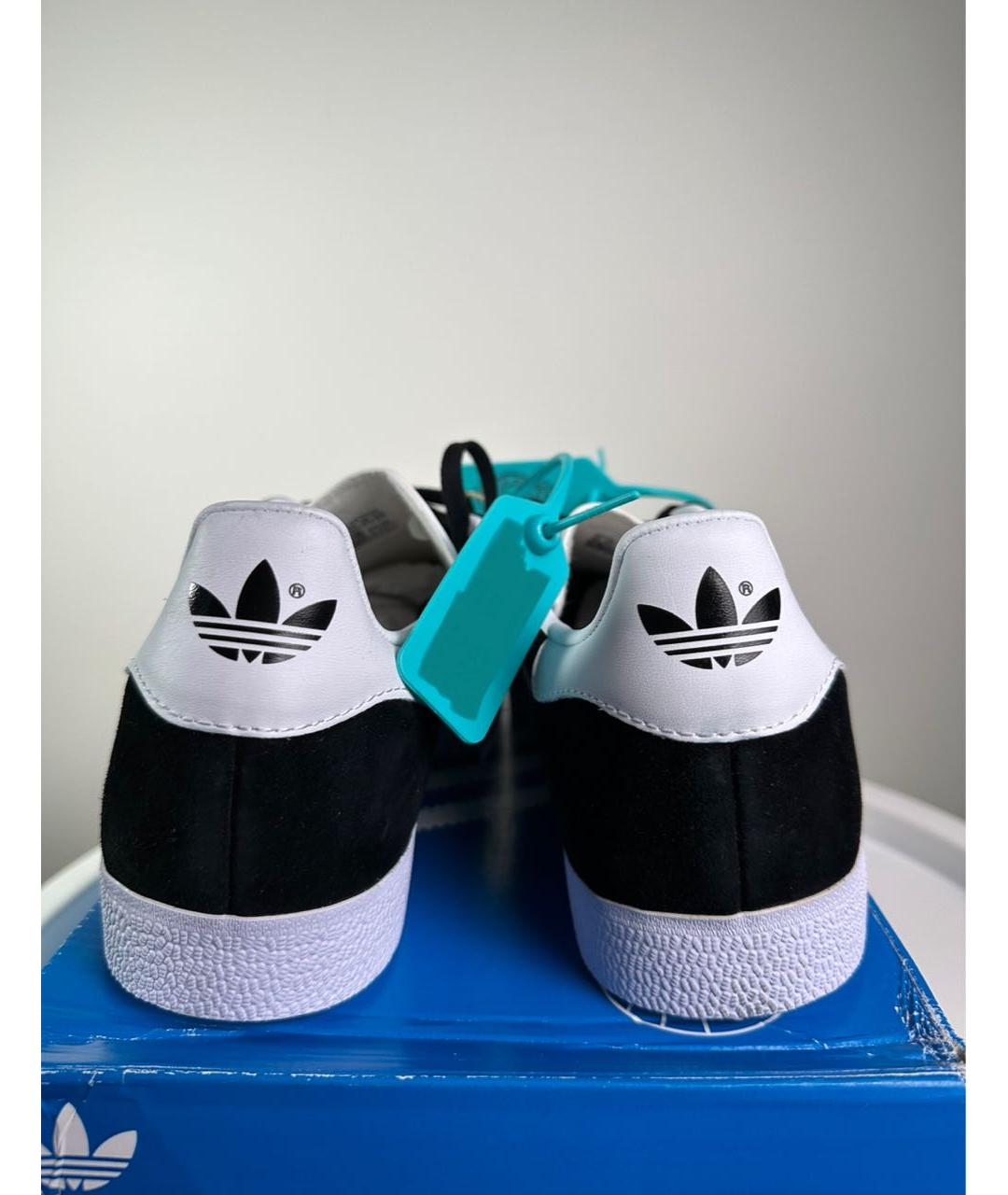 ADIDAS Черные замшевые низкие кроссовки / кеды, фото 4