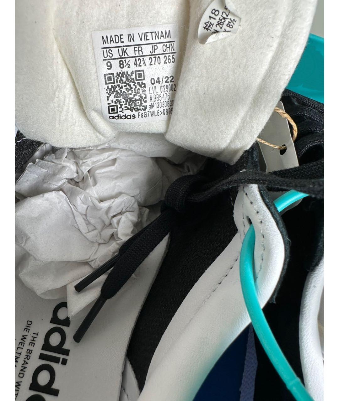 ADIDAS Черные замшевые низкие кроссовки / кеды, фото 6