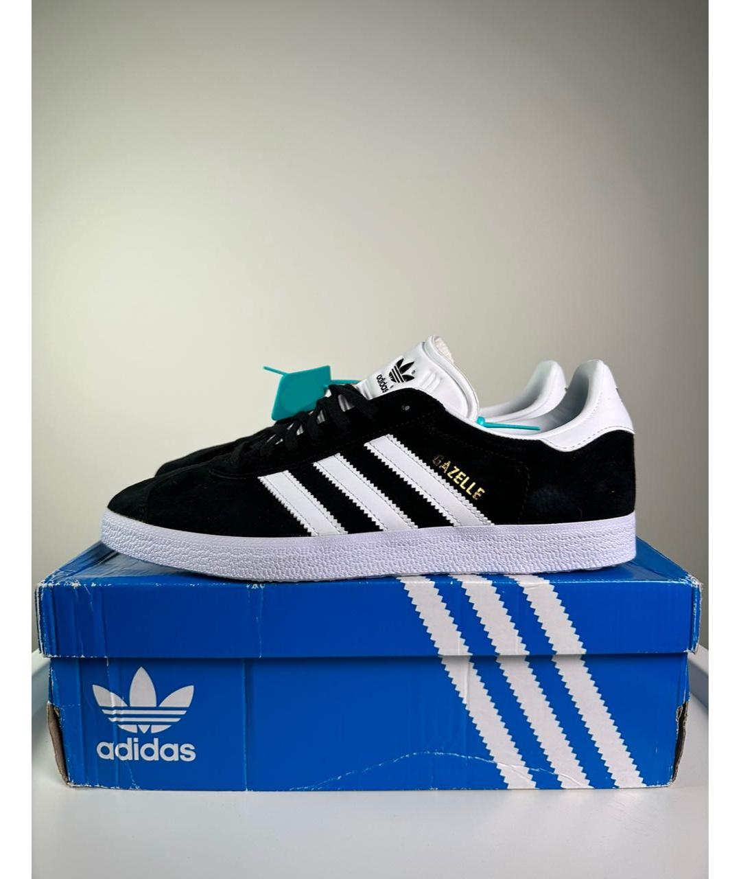 ADIDAS Черные замшевые низкие кроссовки / кеды, фото 7