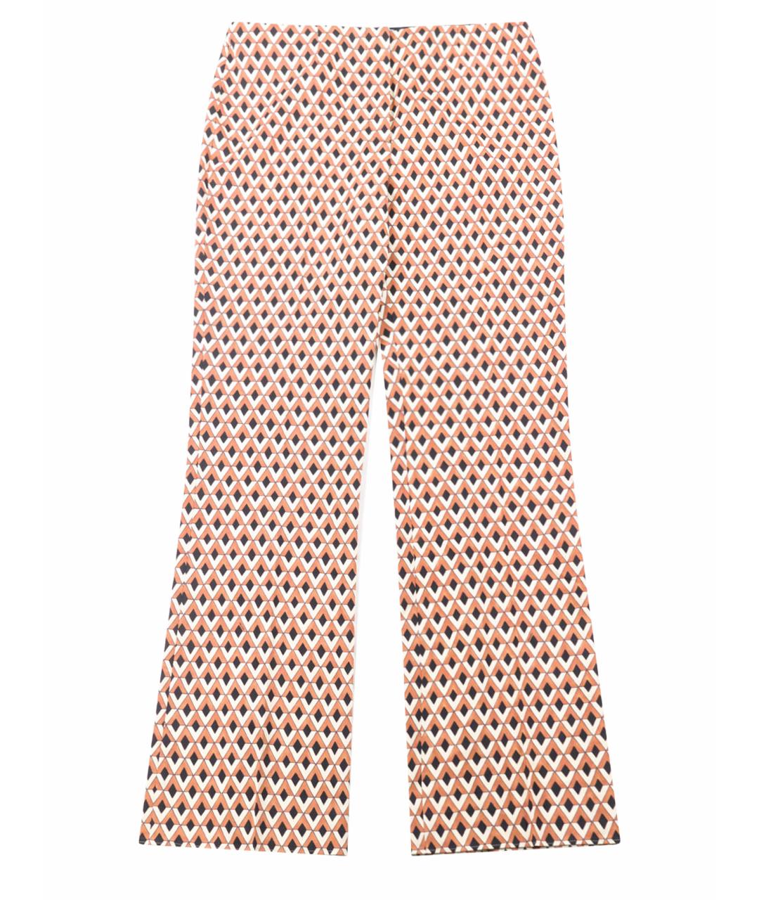 PRADA Мульти шерстяные прямые брюки, фото 1