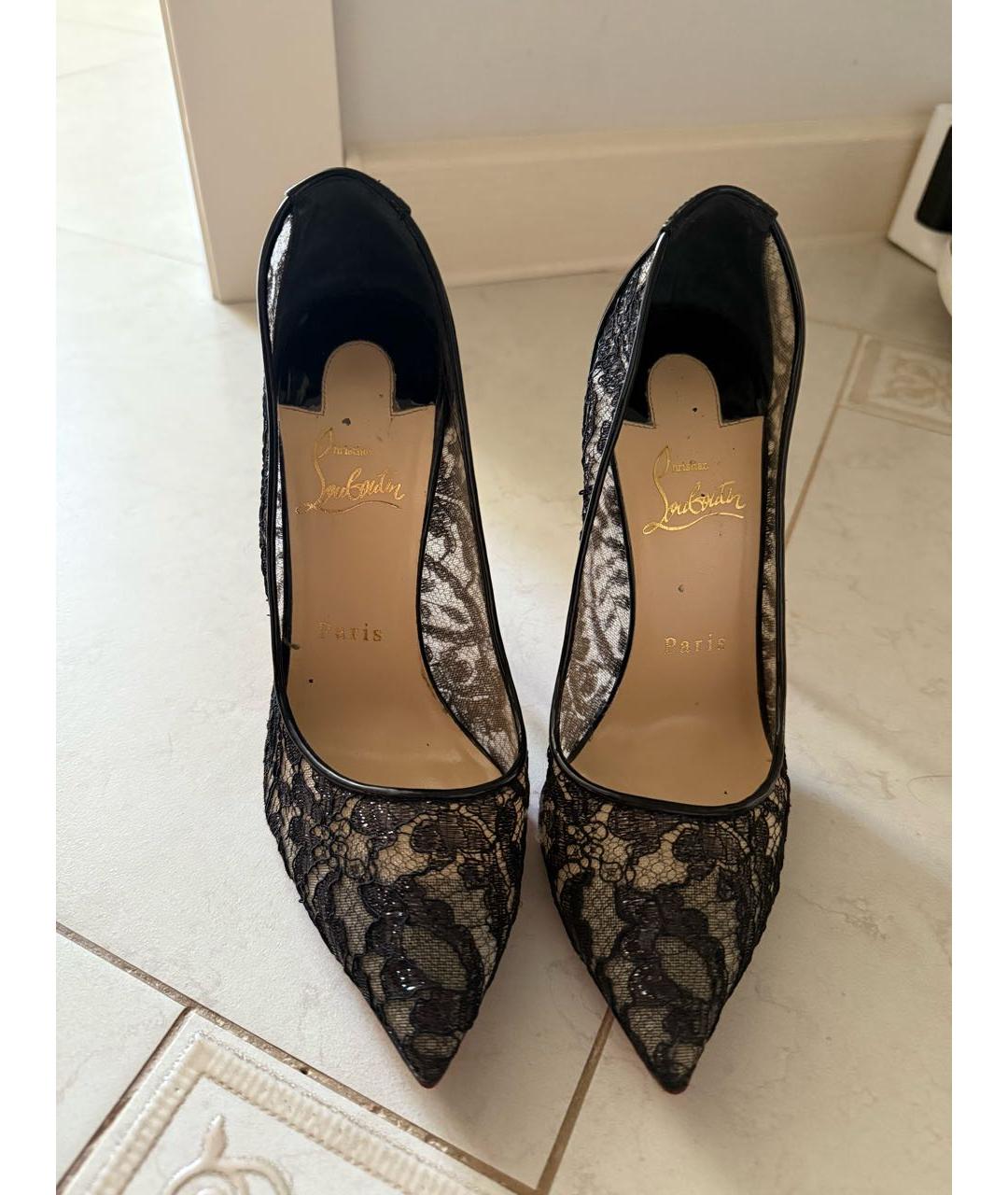 CHRISTIAN LOUBOUTIN Черные туфли, фото 2