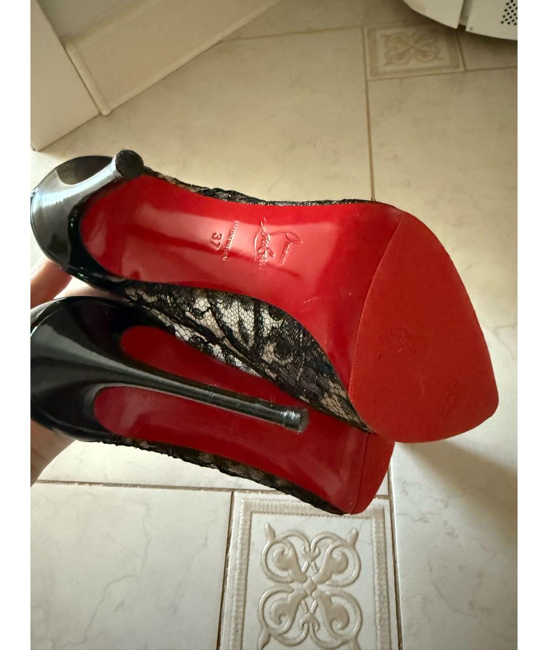 CHRISTIAN LOUBOUTIN Черные туфли, фото 5