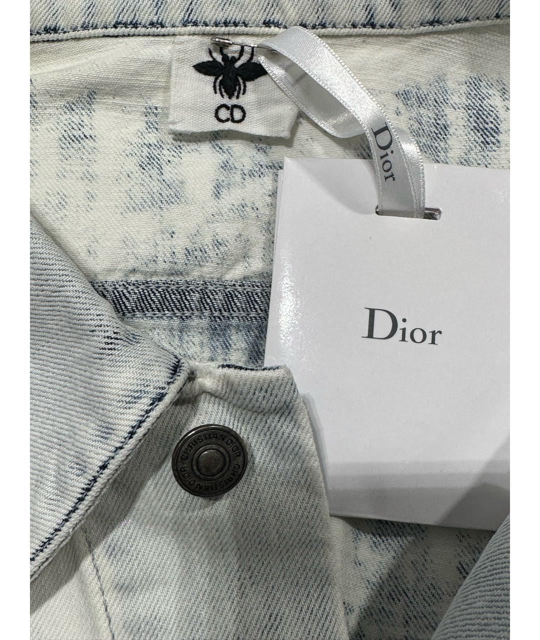 CHRISTIAN DIOR Белый хлопковый жакет/пиджак, фото 3