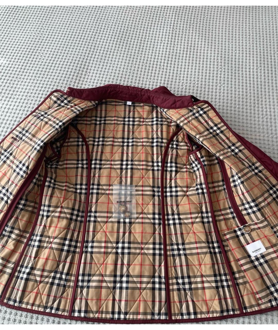 BURBERRY Бордовая куртка, фото 6