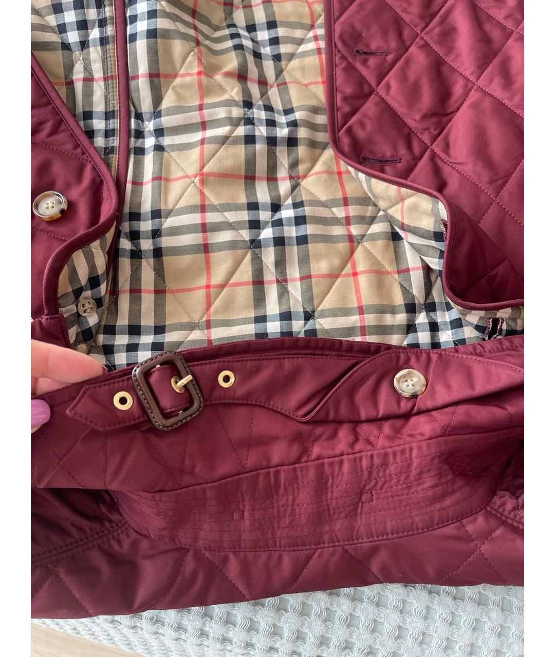 BURBERRY Бордовая куртка, фото 3