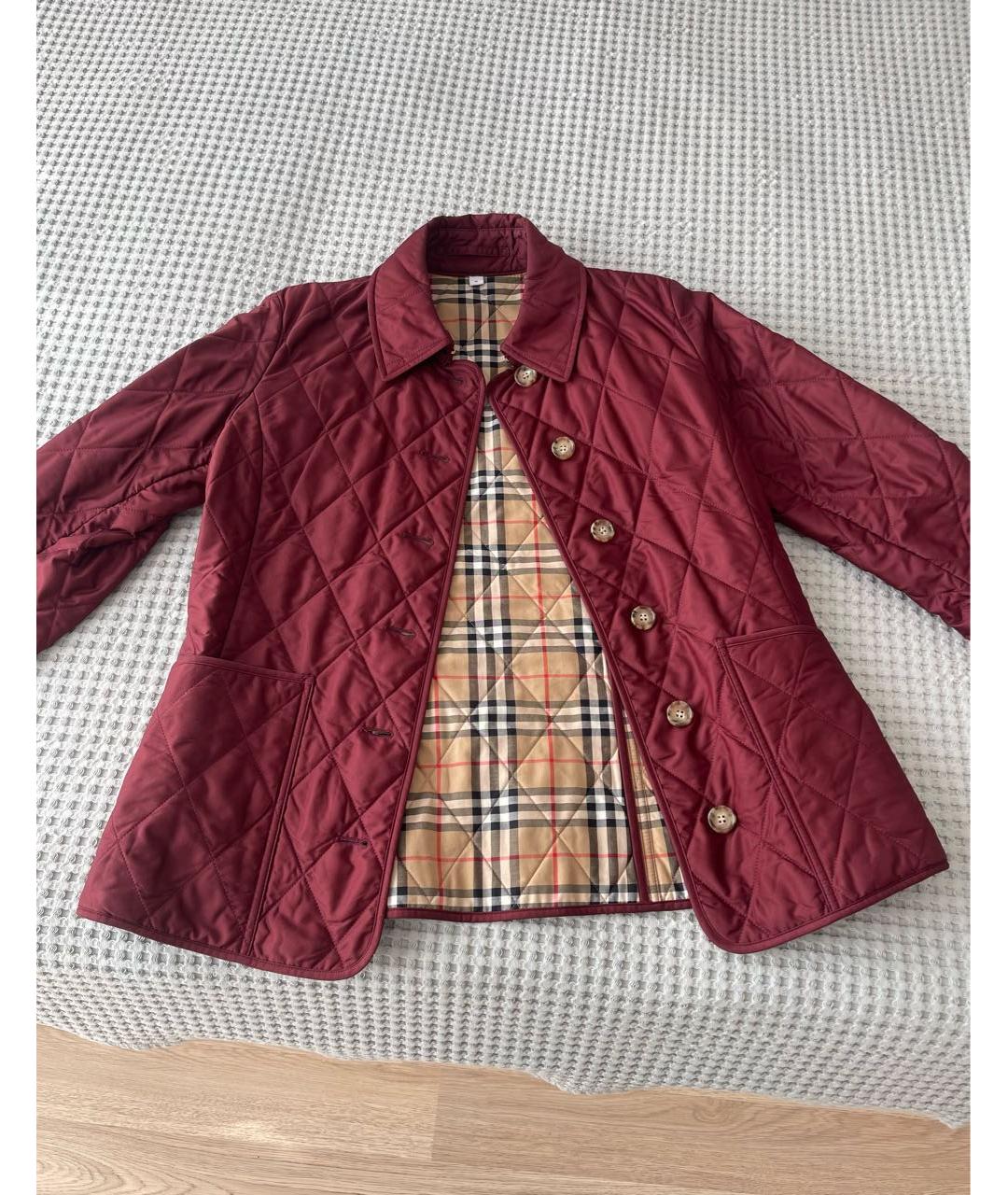 BURBERRY Бордовая куртка, фото 4