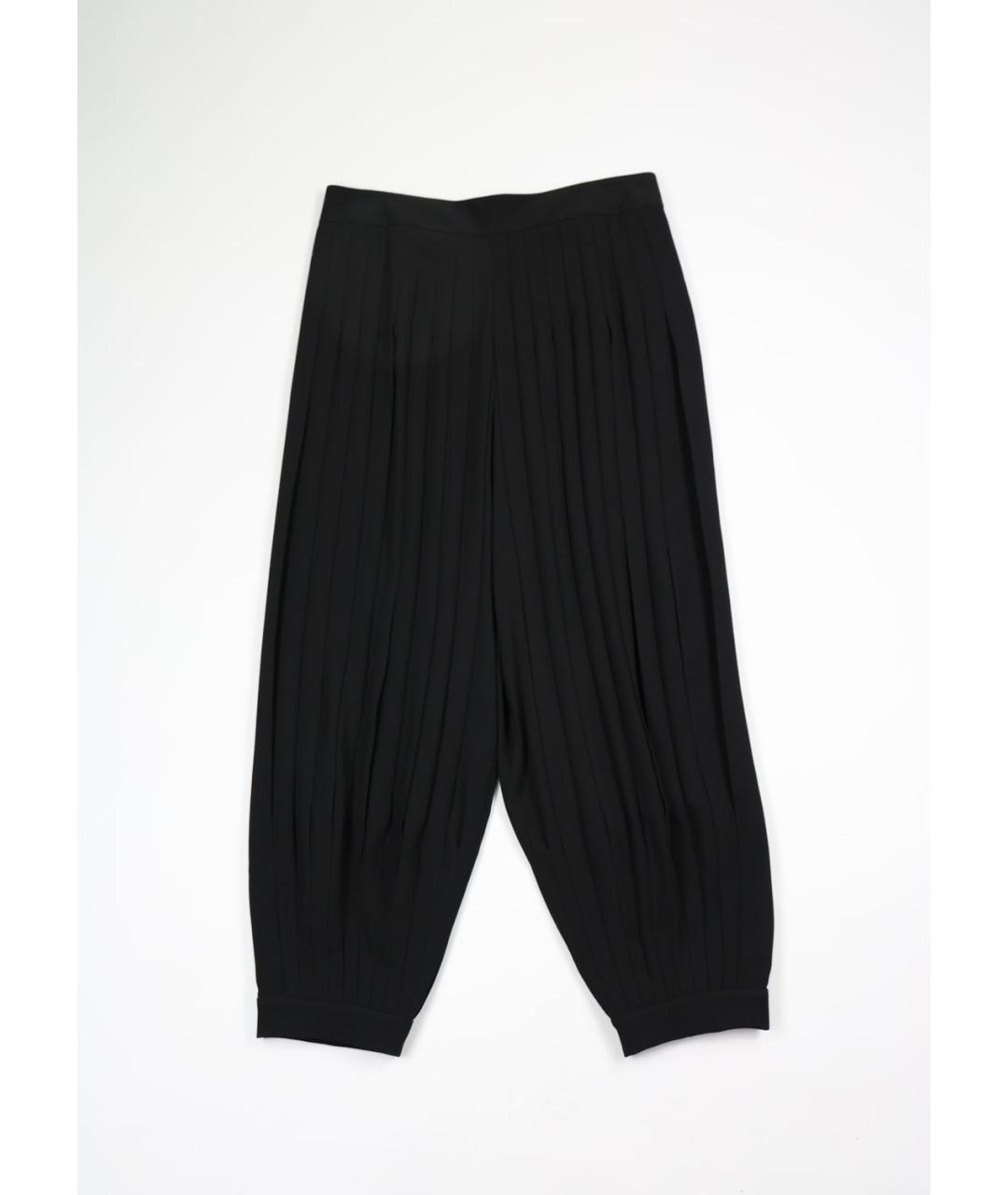 RALPH LAUREN COLLECTION Черные вискозные брюки широкие, фото 5
