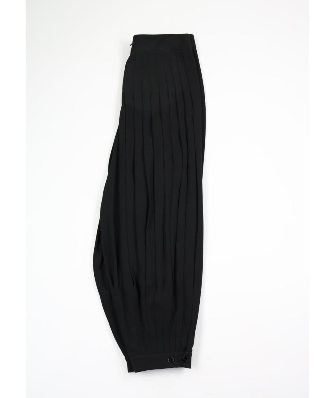 RALPH LAUREN COLLECTION Черные вискозные брюки широкие, фото 2