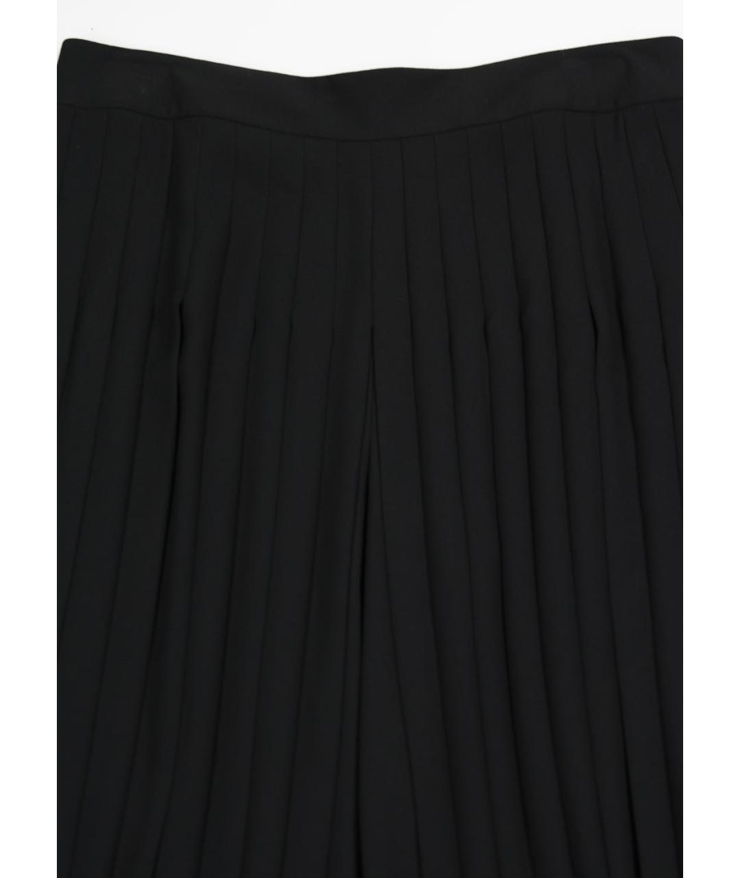 RALPH LAUREN COLLECTION Черные вискозные брюки широкие, фото 4