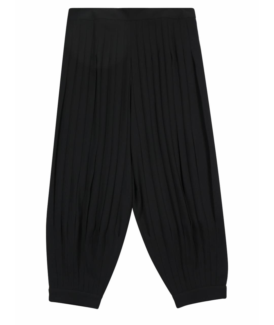 RALPH LAUREN COLLECTION Черные вискозные брюки широкие, фото 1