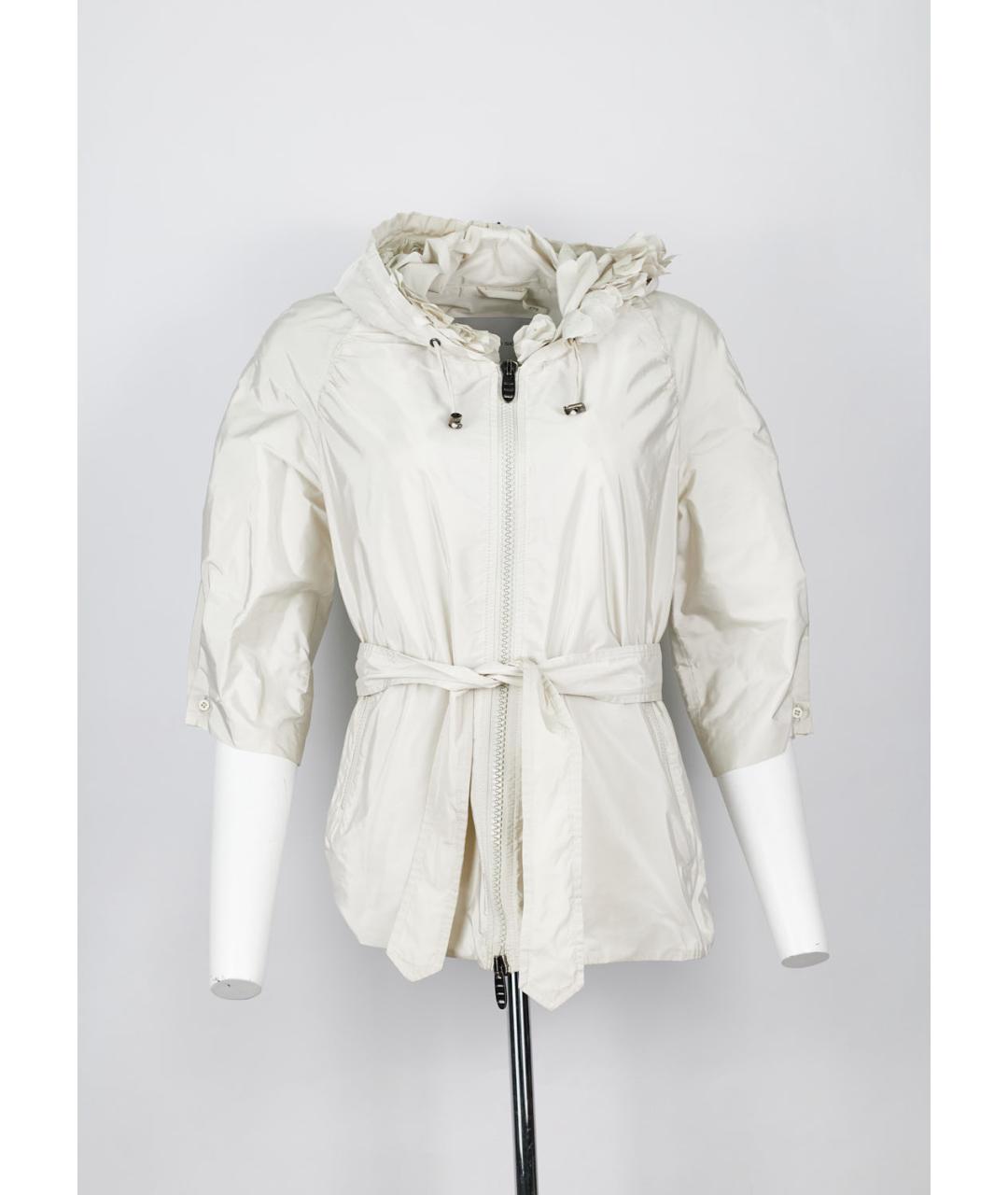 ERMANNO SCERVINO Белая полиэстеровая куртка, фото 5