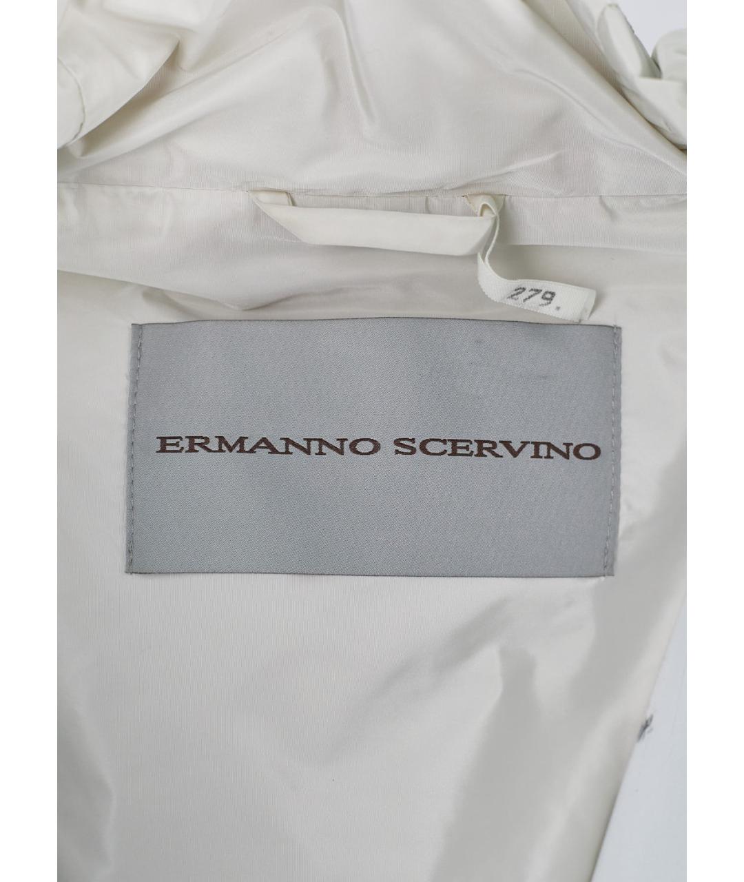 ERMANNO SCERVINO Белая полиэстеровая куртка, фото 3