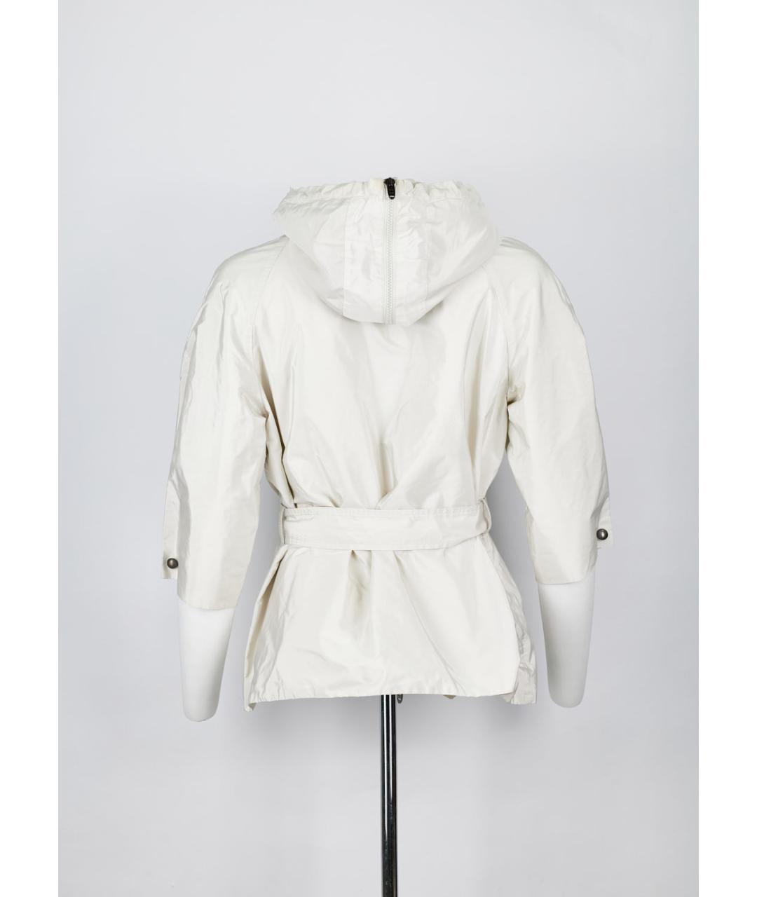 ERMANNO SCERVINO Белая полиэстеровая куртка, фото 2