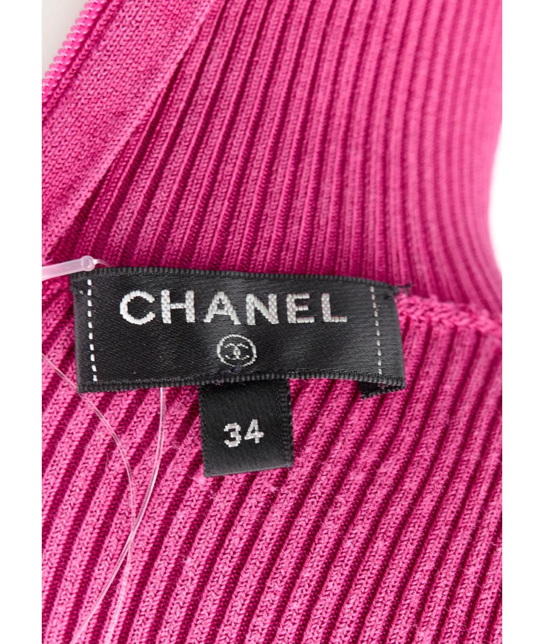 CHANEL Розовая шелковая водолазка, фото 3