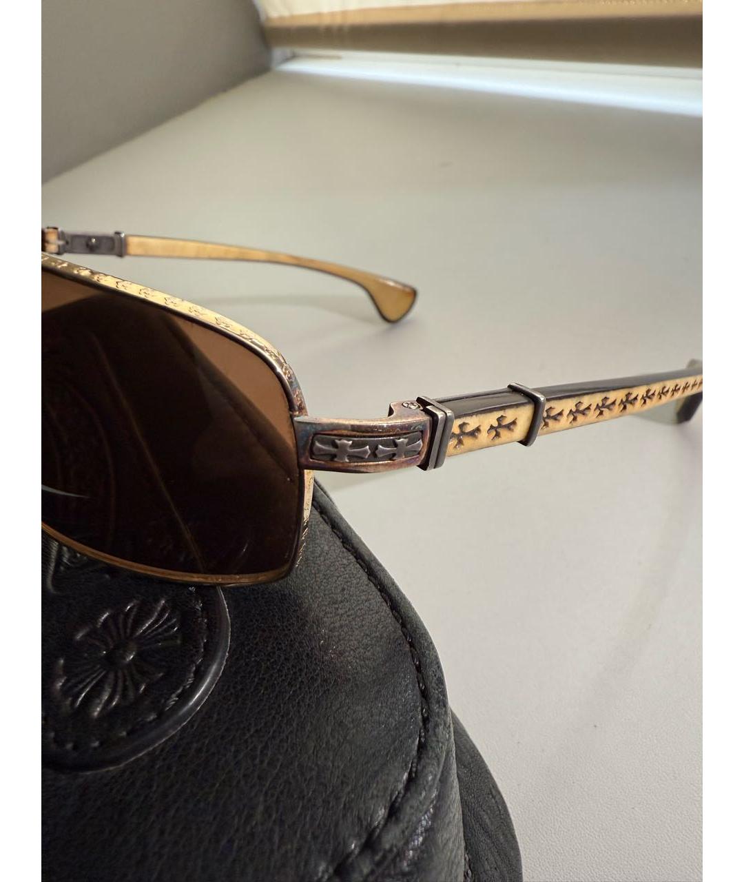 CHROME HEARTS Коричневые солнцезащитные очки, фото 6