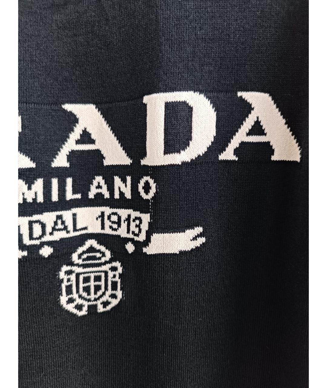 PRADA Черная вискозная майка, фото 4