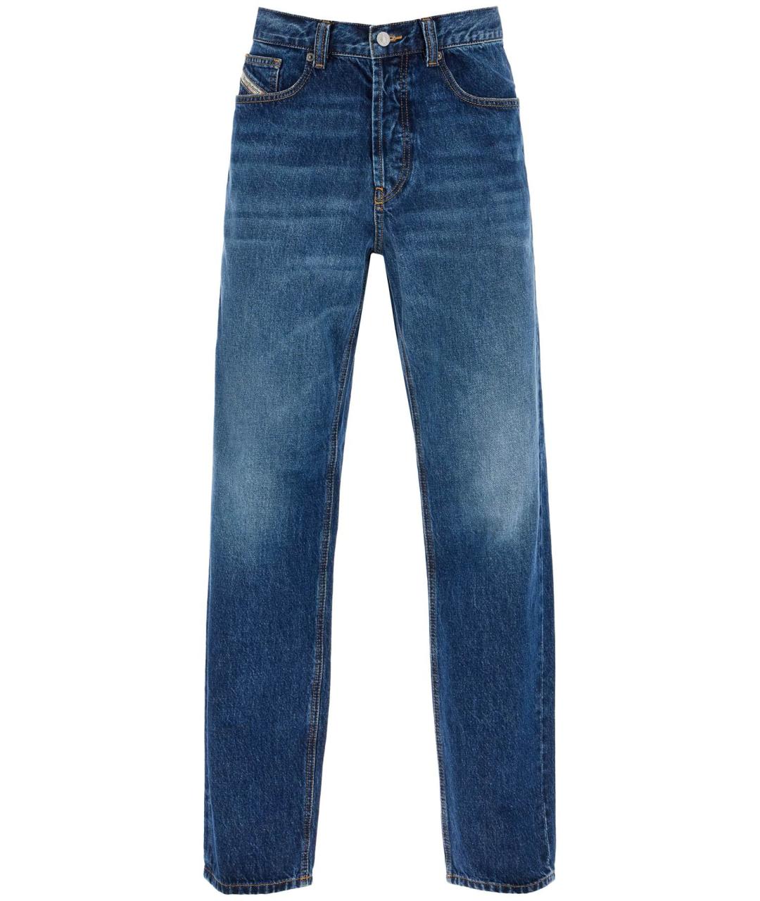 DIESEL Синие атласные повседневные брюки, фото 1