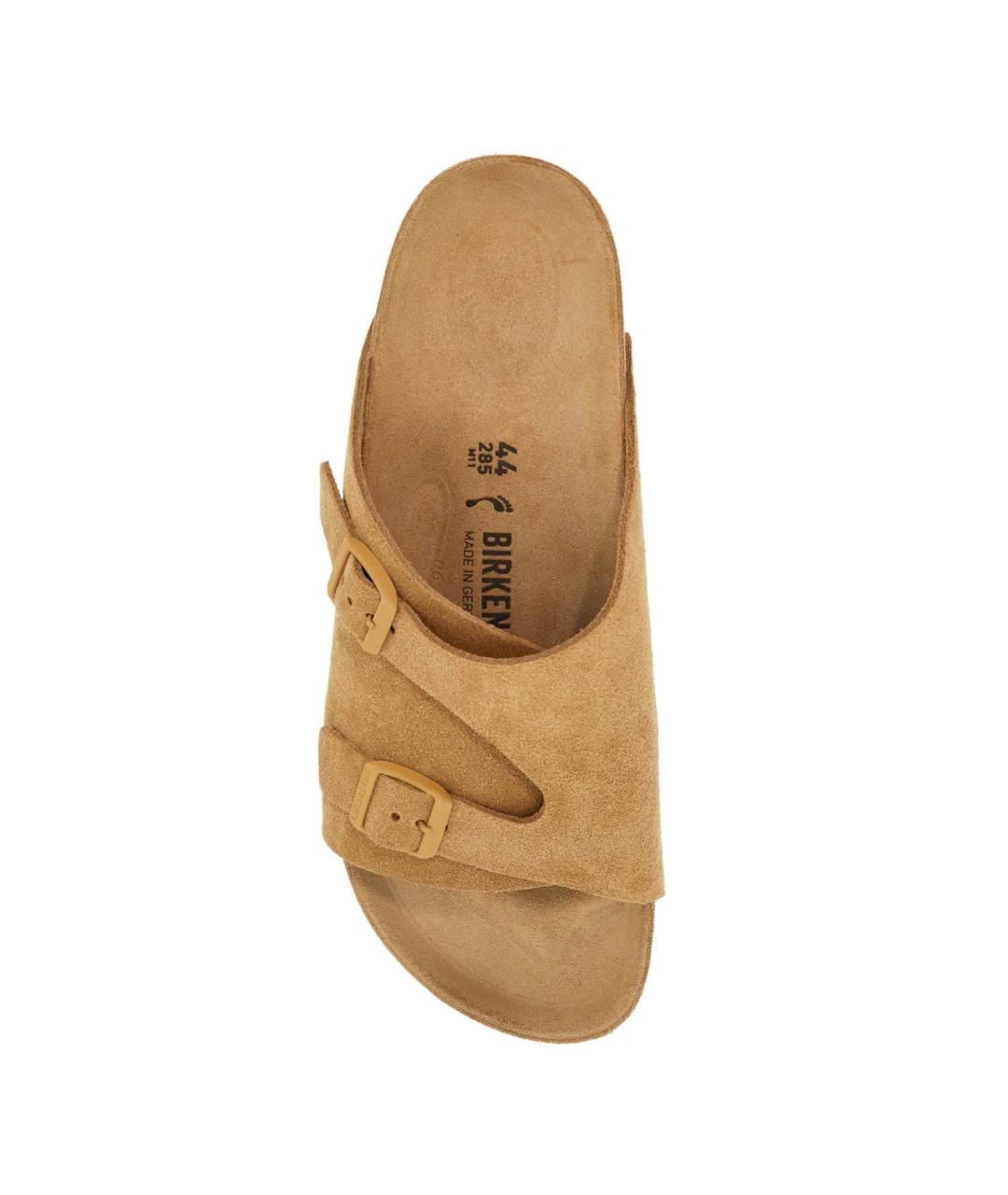 BIRKENSTOCK Бежевые замшевые сандалии, фото 3
