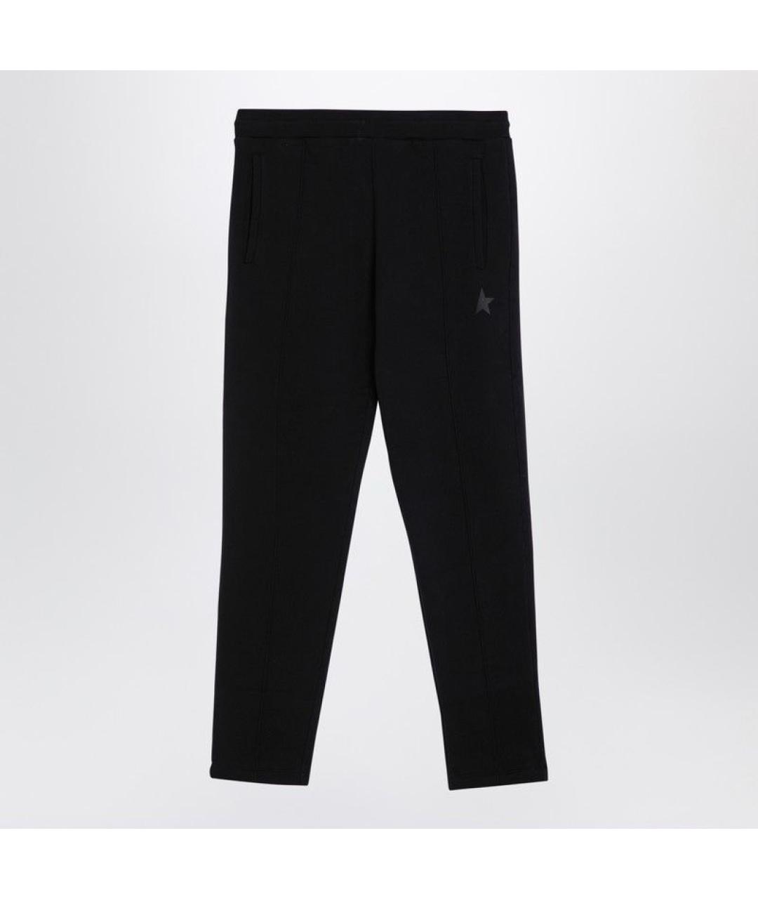 GOLDEN GOOSE DELUXE BRAND Черные хлопковые повседневные брюки, фото 4